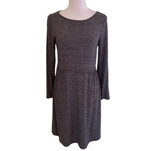 J. Jill Wearever Collection Grey Fit and Flare Knit Dress SP